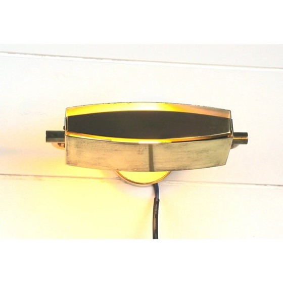 Image 1 of Coppia di applique in ottone, Jacques Biny, Francia, anni '50