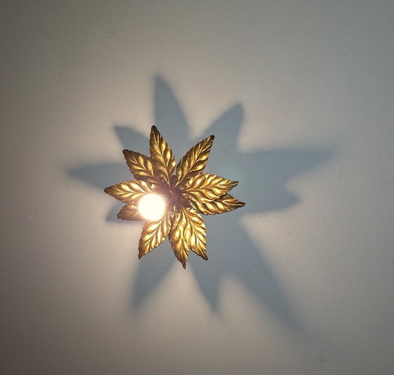 Image 1 of Lámpara de techo Florentine Gold-Plated de Hans Kögl, mediados de siglo, 1960