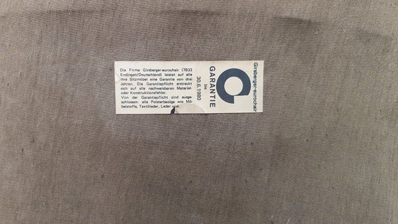 Image 1 of 3x Girsberger leren Eurochairs, Hans Eichenberger modulair vintage 70s lounge