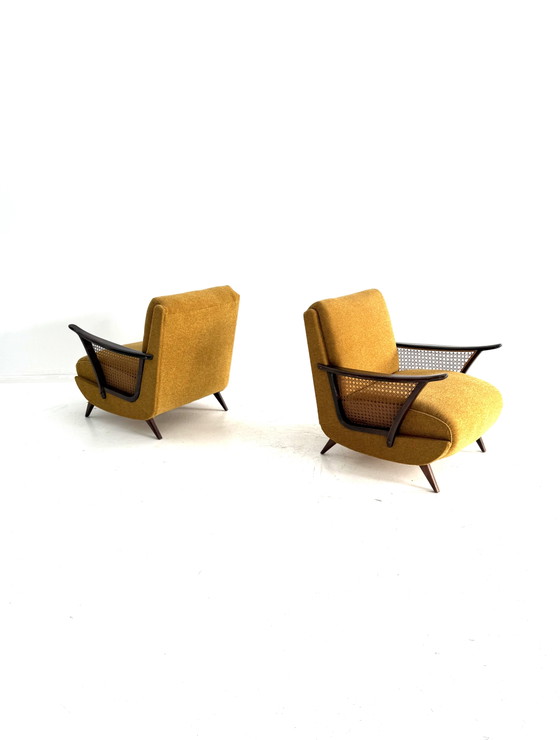 Set of 2 Vintage Armchairs, 1960s – Wood, Metal (photo 10 of 12)