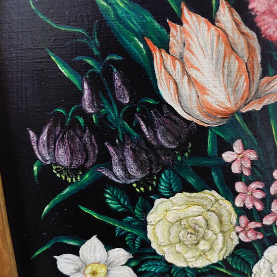 Image 1 of Natura morta con fiori, farfalle e conchiglie