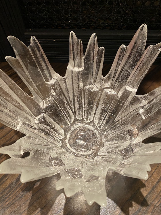 Image 1 of Tauno Wirkkala glas waxinelichthouder Humppila Revontulet 