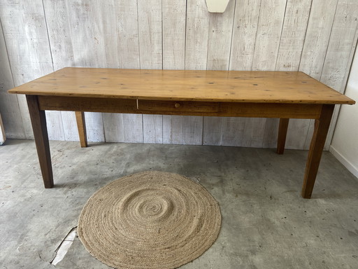 Antique farm table