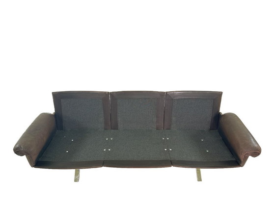 Image 1 of Vintage De Sede DS-31 three-seater sofa – brown leather design classic
