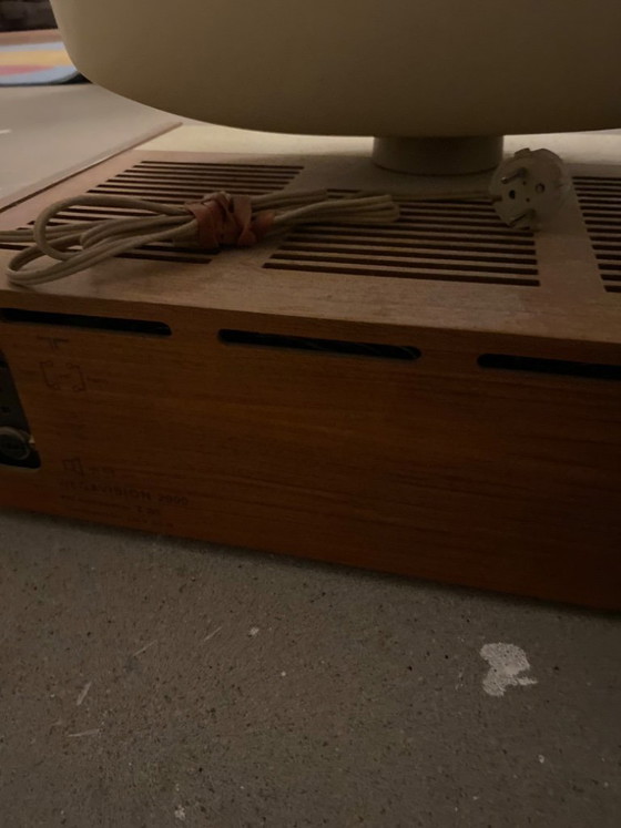 Televisore WEGA Vision 3000, crema e legno, Mobili TV, Plastica, Vintage (foto 5 di 5)