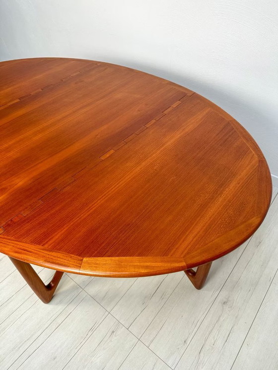 Image 1 of Large Designer Gate-Leg Teak Dining Table by Niels Koefoed 60s
