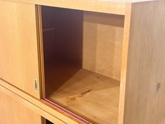 Image 1 of Plankenrek uit het midden van de 20e eeuw / Vintage dressoir / Woonkamerkast
