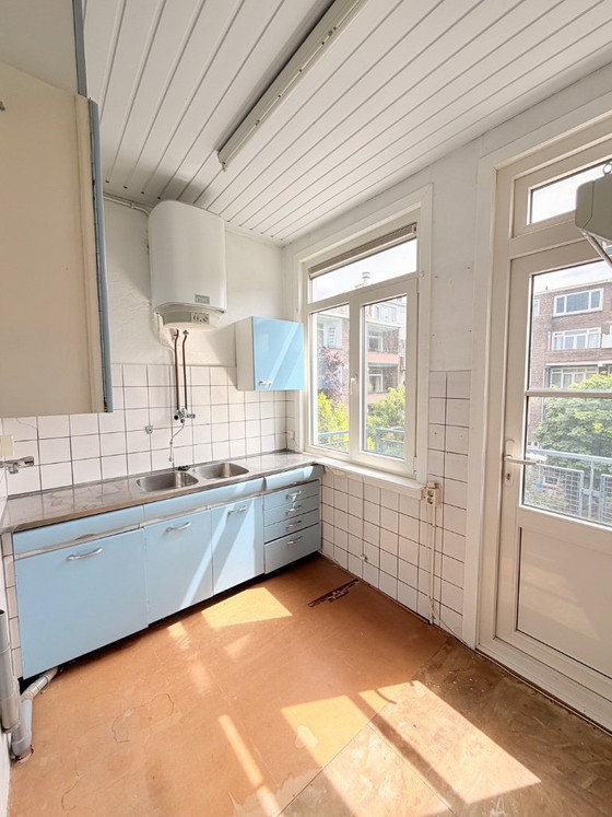 Image 1 of Vintage jaren 50 keuken – pastelblauw/rvs – American 