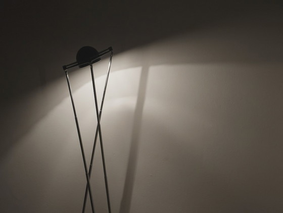 Image 1 of Lampada Kandido di Ferdinand Alexander Porsche per Luci Italia, lampada da tavolo alogena cromata anni '80