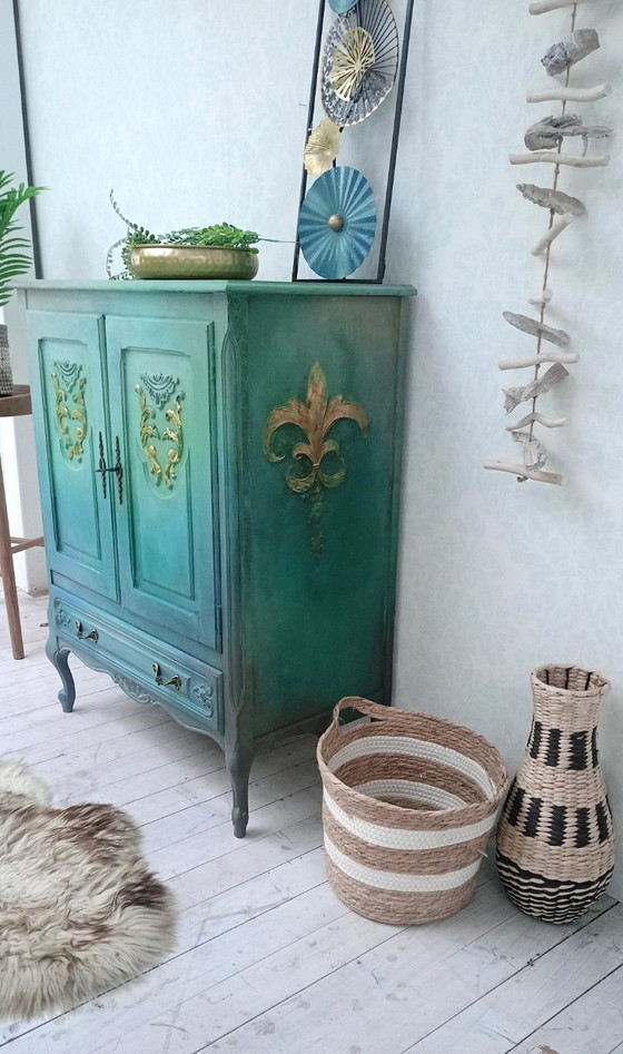 Image 1 of Houten kast "Zeetonen"