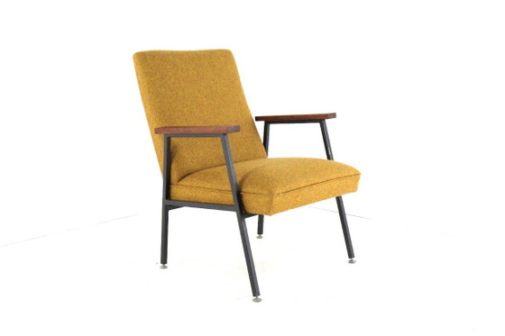 Vintage Gispen Genie Armchair Newly Upholstered Restored – Metal (photo 4 of 13)