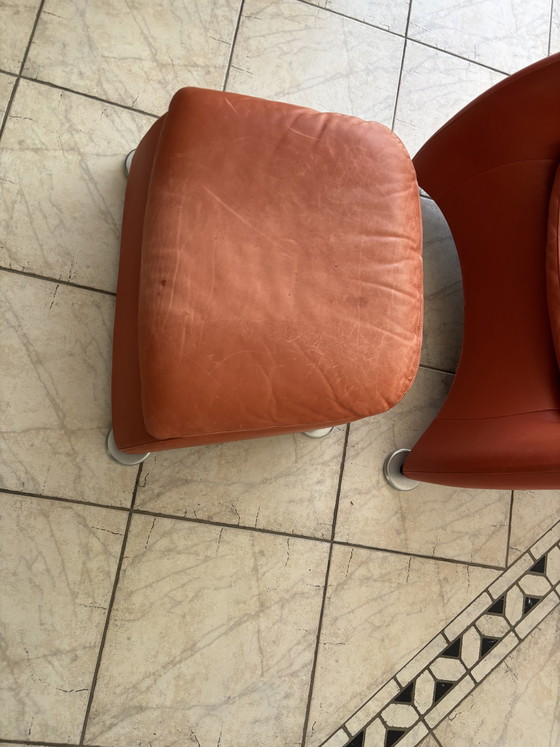 Poltrona Loge Montis Gerard Van De Berg comprensiva di pouf – Poltrone, Leather (photo 5 of 8)