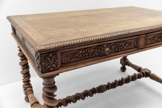Image 1 of French Barley Twist Writing Desk