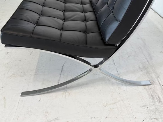 Image 1 of Knoll International Barcelona Stoel Lederen Design Fauteuil