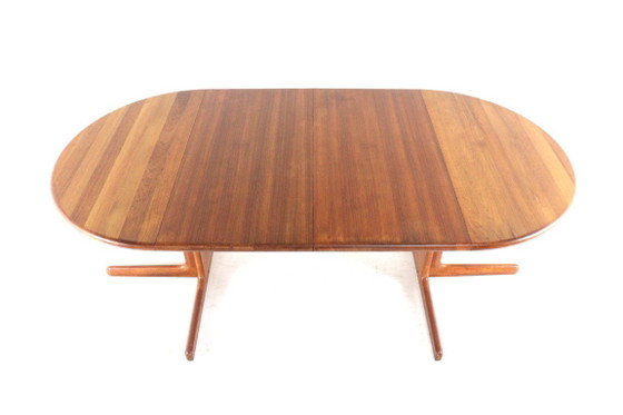 Danish 2x extendable solid teak dining table vintage – Wood (photo 14 of 15)
