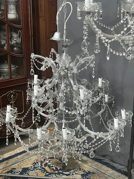 La gran lámpara de araña Marie-Thérèse. – Lámparas de araña, Crystal, Glass (photo 5 of 6)