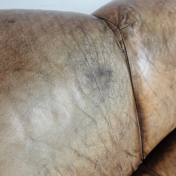 Sofá de cuero estilo Howard & Sons inglés – Siglo XX – Sofás de 3 plazas, Leather (photo 6 of 12)