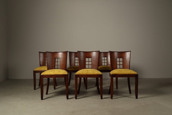 Image 1 of Set of six Art Deco dining chairs, circa 1930