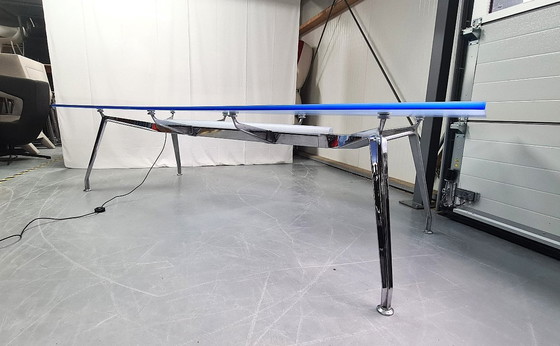 Image 1 of Ahrend 1200 Design vergadertafel - 300x120cm - Acrylaat en verlichting 2 stuks