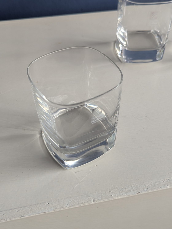 Image 1 of 3x vintage Italiaanse whiskey glazen 