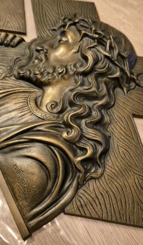 Image 1 of Placa de bronce de Jesús