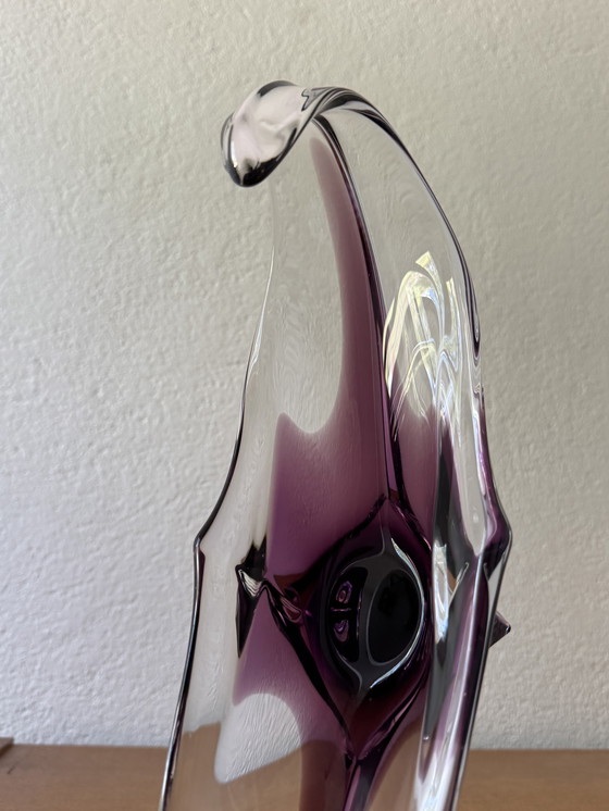 Image 1 of Coppa di cristallo di ametista 70s