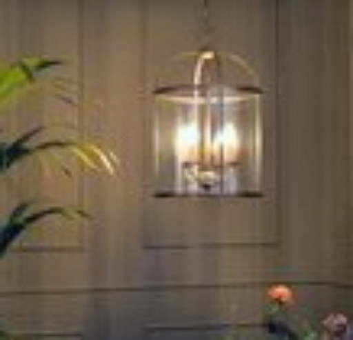 2 lámparas colgantes Steinhauer Pimpernel 5972BR de bronce, 8 fundas decorativas de bronce y 8 fuentes de luz. – hanglampen