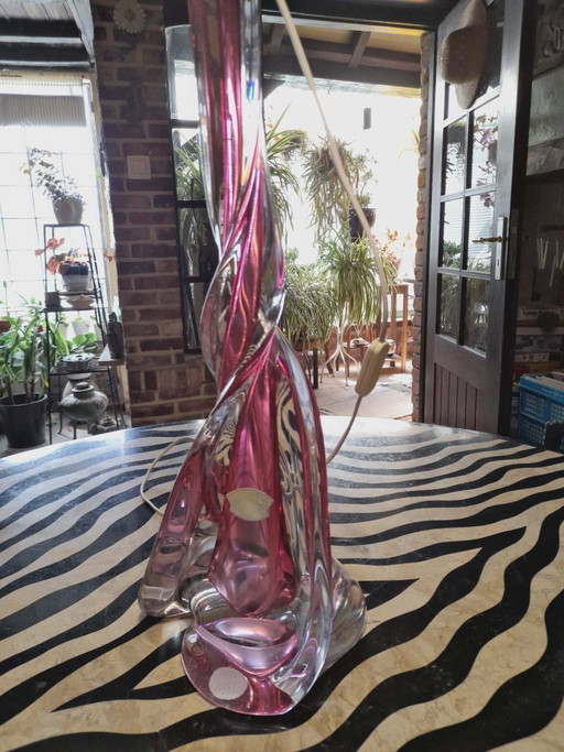 große Tischlampe Val Saint Lambert