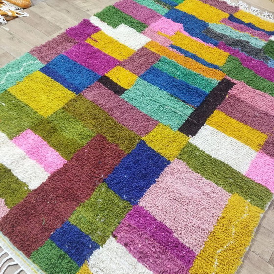 Image 1 of Colorful Abstract Moroccan Rug – Colorful Abstract Moroccan Berber Carpet | 300 × 213 cm