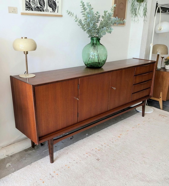 Vintage Groot Teakhouten Sideboard, Dressoir – Wood (photo 11 of 12)