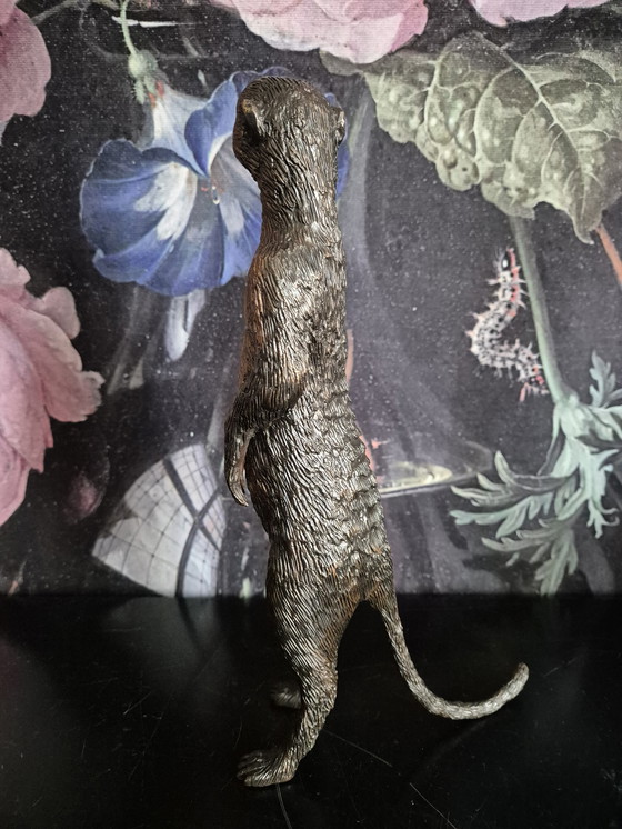 Image 1 of Bronze meerkat meerkat statue