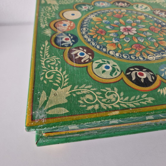 Image 1 of Vintage plant table Indian side table 90s