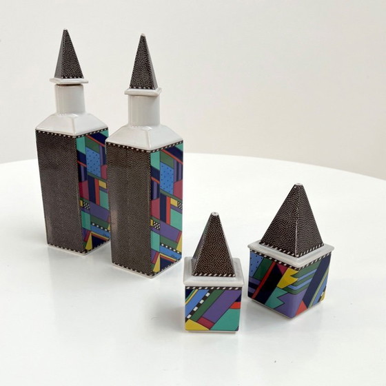 Image 1 of Öl-Essig-Pfeffer-Salz-Set Metropol von Barbara Brenner für Rosenthal, 1990er Jahre