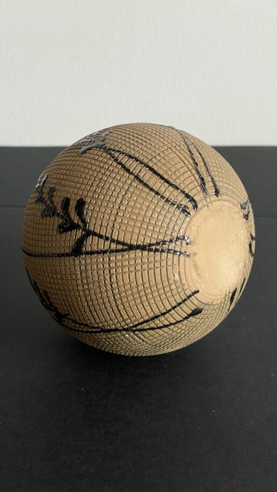 Image 1 of Vintage Japanese-inspired handcrafted stoneware vase