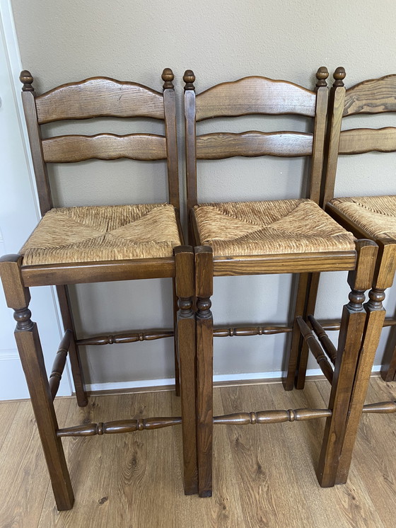 Image 1 of 4 vintage bar stools 