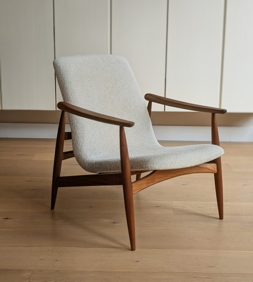 Louis van Teeffelen pour la chaise longue WéBé | années 1960 – fauteuils, Textile, Wood