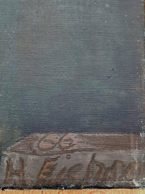 Hellmuth Eichner (1936–2012) – Dipinto ad olio “Salome e San Giovanni…” (1966) – Decorazioni murali, Canvas (photo 6 of 10)