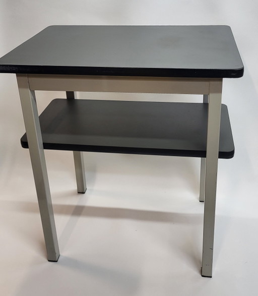 Mesa auxiliar estilo Gispen Rietveld Ahrend vintage – bijzettafels, Metal, Wood (photo 2 of 10)