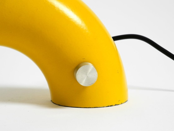 Image 1 of Very rare original Space Age 60s yellow table lamp made of iron by Temde