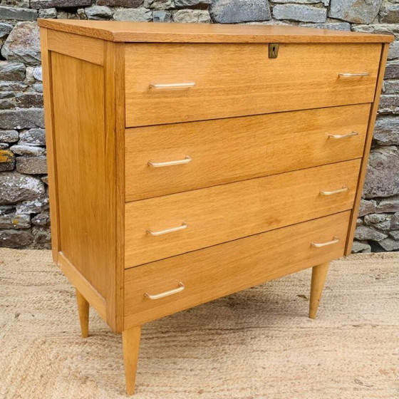 Cassettiere vintage a 4 cassetti – Anni '60/'70 – Legno (photo 7 of 15)