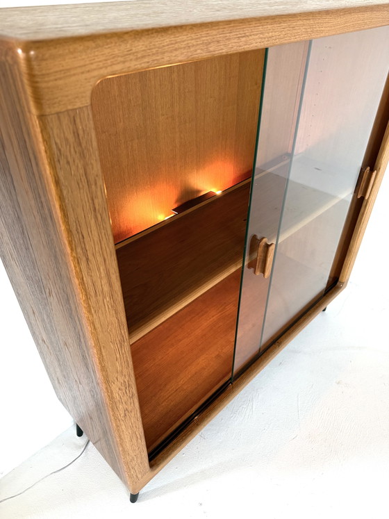 Image 1 of Vintage teak display cabinet, Dyrlund '80