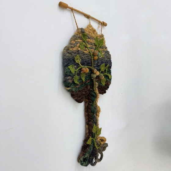 Image 1 of Wandteppich in Form eines Baumes, 1970er Jahre