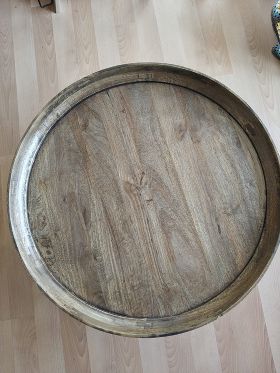 Mater Bowl Coffee Table – Solid Wood Designer Piece – Metal (photo 2 of 5)