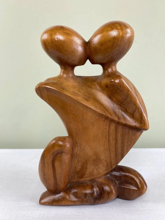 Coppia di sculture abbracciate – Wood, Abstract (photo 9 of 9)