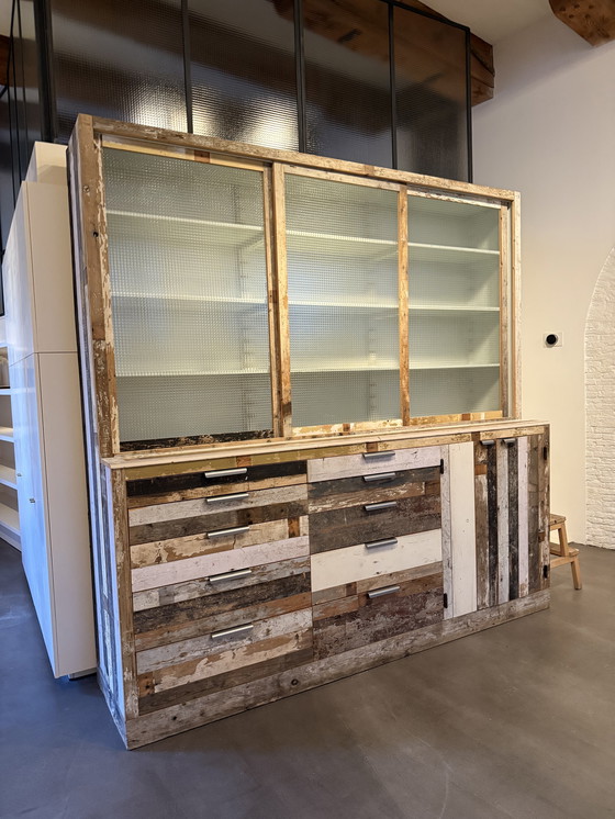 Image 1 of Piet Hein Eek Werkplaatskast (Cassettiera da cucina) 244 x 244 x 60 cm