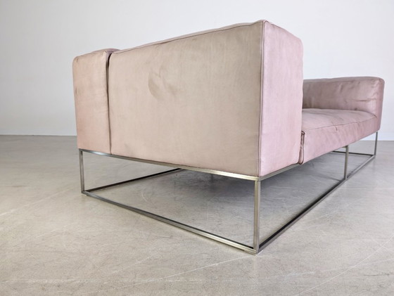 Image 1 of Original Living Divani Ile Cube divano in pelle a due posti design