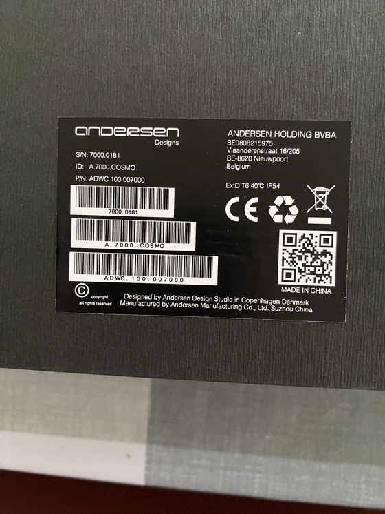 Image 1 of Orologio da parete Cosmo A7000 Progettato da Andersen Design Studio Mo Mo