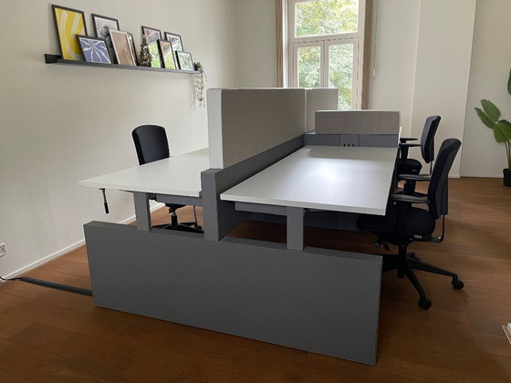 Image 1 of Gispen Cubic 80-4 Kurbelschreibtisch