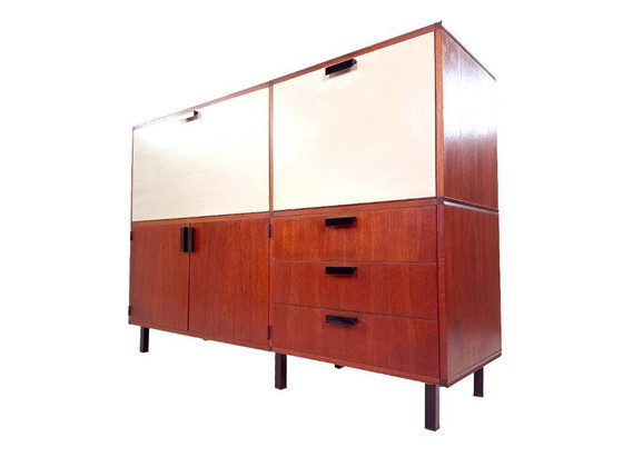 Image 1 of Mobiletto vintage su misura di Cees Braakman per Pastoe in teak – Design anni '60