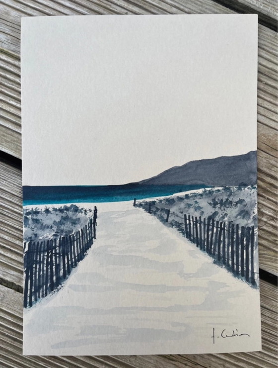 Image 1 of Artist's Sketch. Ink 21x15cm